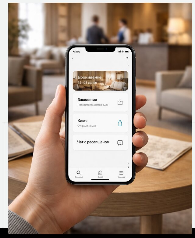 Мобильное приложение для гостей отеля в Видном, управление сервисом